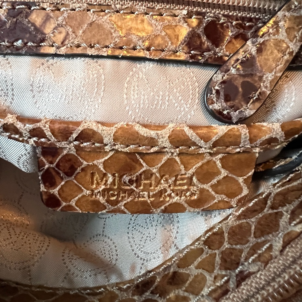 Michael Kors Harper Python Shoulder Bag - image 7